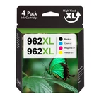 4PK 962XL Ink Cartridges for HP Officejet Pro 9010 9015 9016 9018 9019 9020 9025