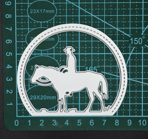 🐴 Horse & Cowboy Rider Metal Cutting Die, Card Making Crafts *UK SELLER* F1 🐴 - Picture 4 of 4