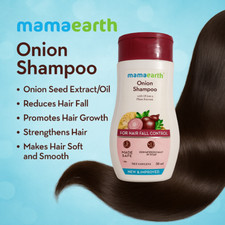 Mamaearth Hair Fall Control Hair Growth Smooth Soft Vitamin E Onion Shampoo 50ml