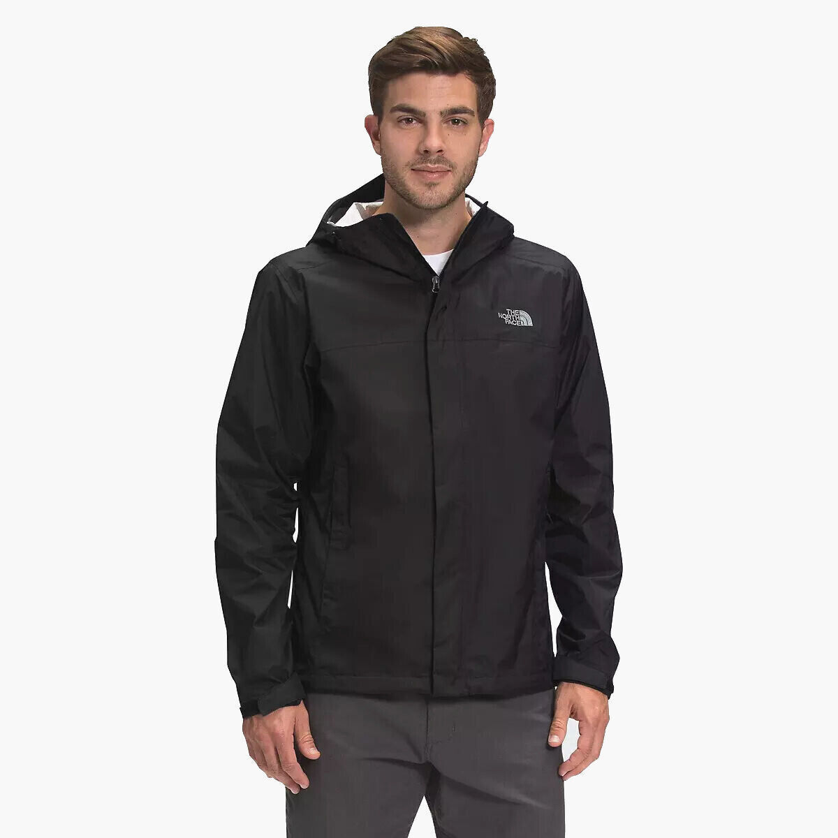 The North Face Men's Venture 2 Jacket Mid Grey-Mid Grey-TNF Black / XL