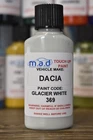 Dacia Glacier White 369 30ml Sandero Duster Logan Stepway Paint Touch Up Kit