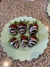 Chocolate Covered Strawberries Gourmet Faux Fancy Strawberries Props Decorations