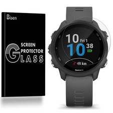  2-PACK BISEN Tempered Glass Screen Protector Guard For Garmin Forerunner 245