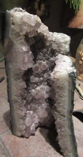 Amethyst Crystal Quartz Geode Tube