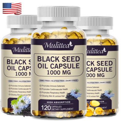 360Capsules Black Seed Oil 1000mg Premium Cold Pressed  Premium BlackSeed