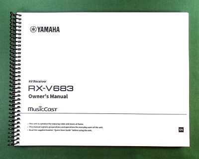 Yamaha RX-V683 Instruction Manual: Full Color 152 Pages