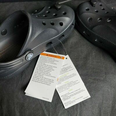Crocs Baya Clogs Beach Sandals Black 10126-100 Youth Sz J3 NWT Crocs Baya Clog Black 10126 Unisex Men Women Slip On Water  main image 4
