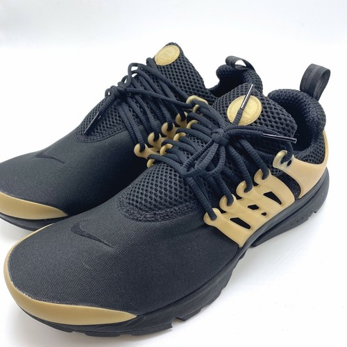 Nike Air Presto esencial Hombre Para Correr Negro/Negro-Oro Metálico  848187-007 | eBay