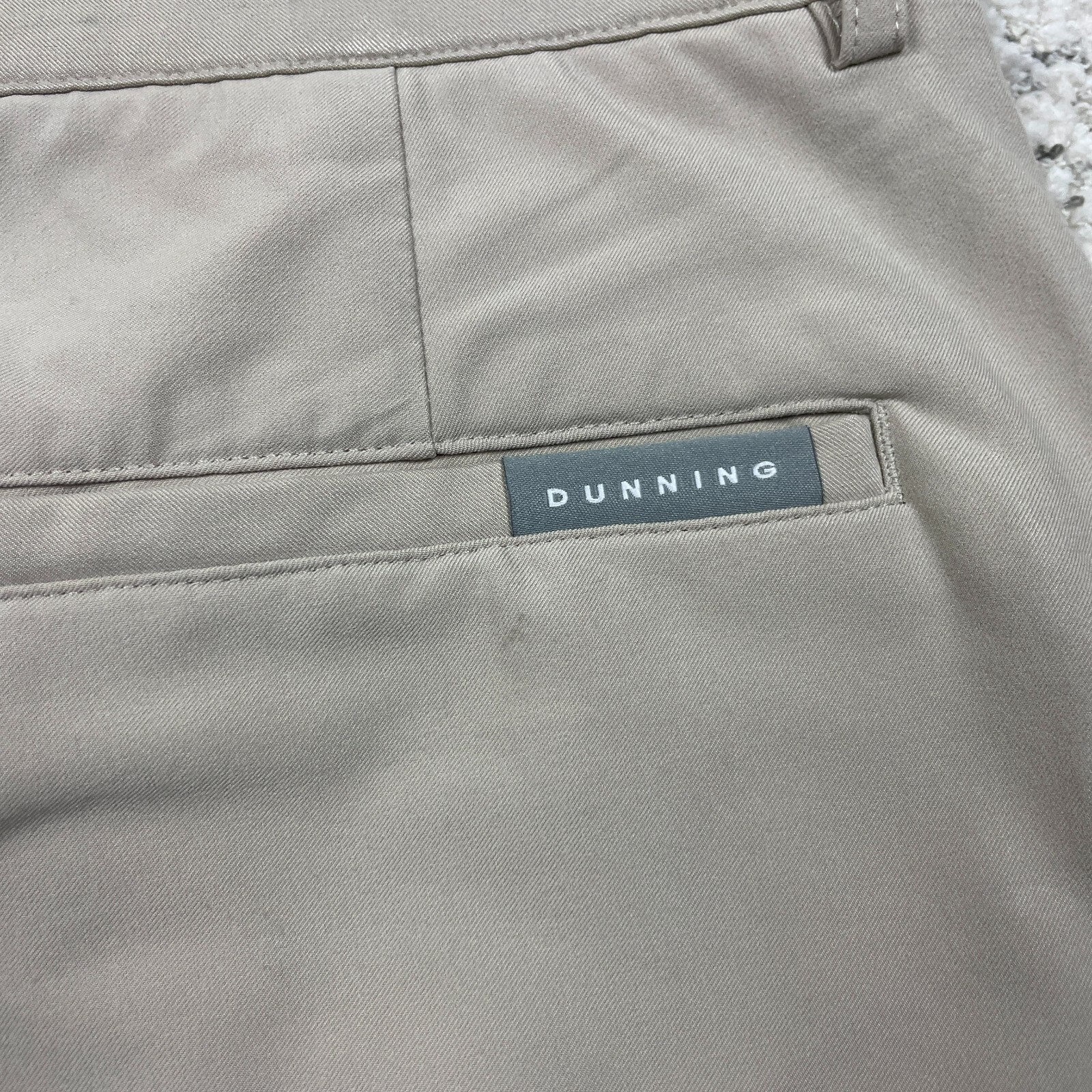 Dunning Golf Pants Mens 34x32 35x29 Everbest Performance Beige Stretch