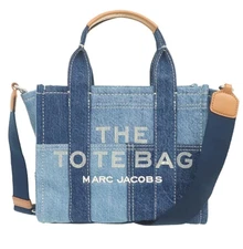 MARC JACOBS Tote Bag Shoulder Bag Blue Denim Women's H017M06FA21