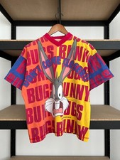 Vintage 1996 Bugs Bunny Warner Bros Looney Tunes AOP T-shirt Sz S 164 on tag 
