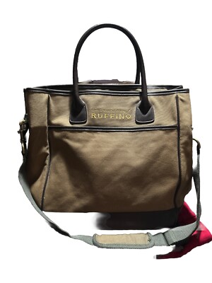 Ruffino Wine Tuscan Estate Italy Heavy Canvas Tote Travel Shoulder Bag Purse