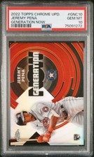 2022 Topps Chrome Update Generation Now #GNC10 Jeremy Pena RC PSA 10 Gem Mint