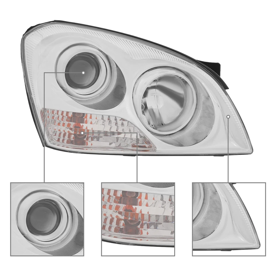 RH Halogen Headlight Right Passenger Side Headlamp Fit For 2007-2008 Kia Optima Foto 4 de 4
