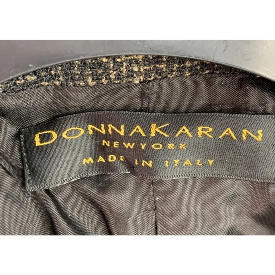 Blazer Abrigo Deportivo Y2K Para Hombre Donna Karan Lana Tweed 44 R 6332 Usado en Excelente Condición De Colección 44R Italia Foto 4 de 4