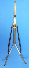 vtg C & A RICHARDS Deluxe BRASS EASEL Plate HANGER Spring Tension 11"