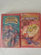 LOT 2- Vintage VHS Movies 90s TALESPIN & Magic School Bus