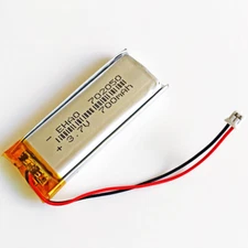 3.7V 700mAh Li Lipo Polymer Battery 702050 JST 2Pin 1.25 1.5 2.0 2.5mm Connector