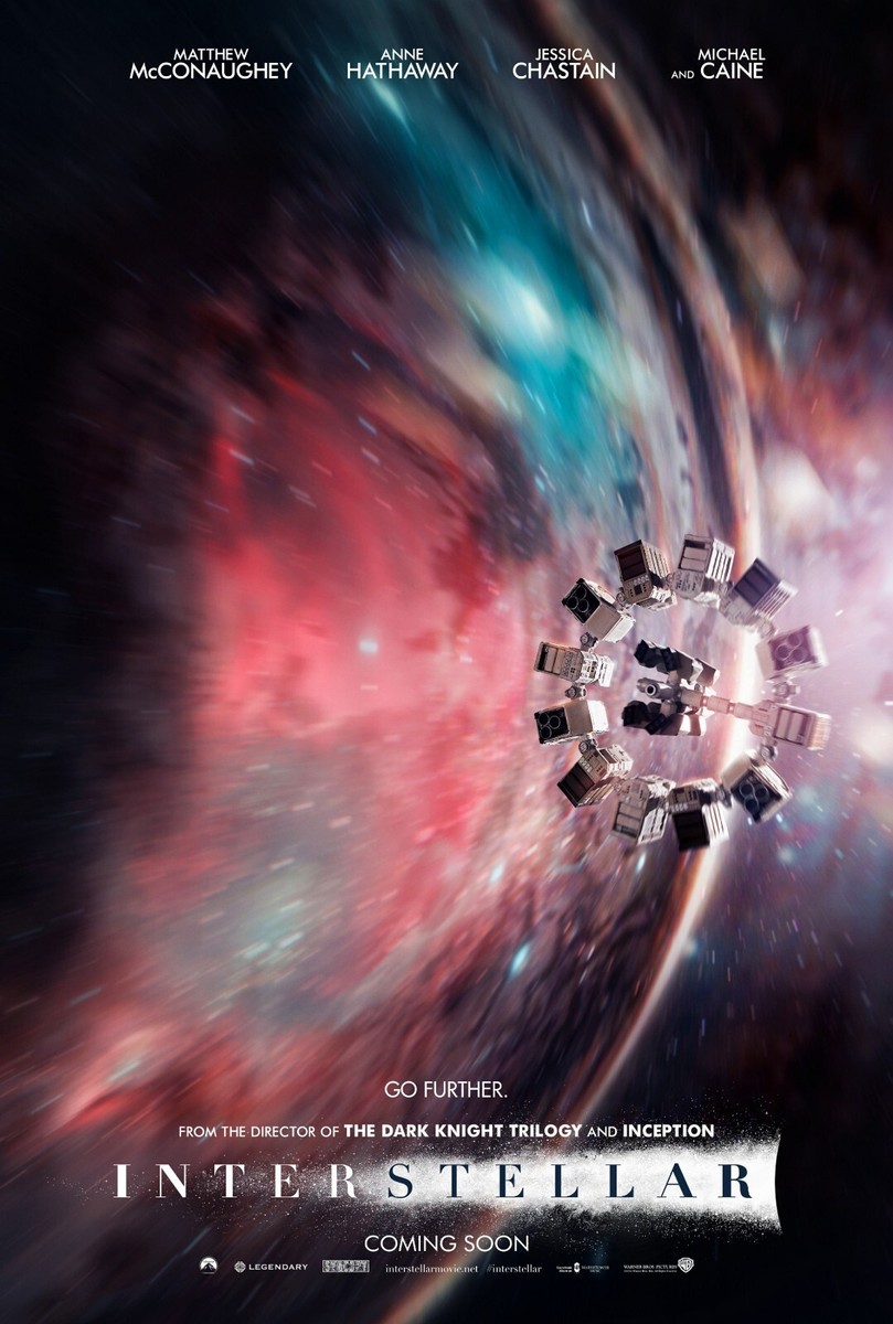 2014 Interstellar Movie Poster 11X17 Matthew McConaushey Anne