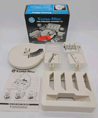 General Electric Versa Disc Food Processor Accessory Kit Complete w/Box