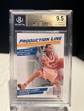 Stephen Curry 2010 Donruss Production Line #54 PRESS PROOF /100 Beckett 9.5 HOLO