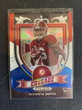 2021 Prizm Draft PIcks Red White Blue 165 DeVonta Smith RC Eagles Alabama