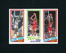 Julius Erving 1980 Topps (HOF) Philadelphia 76'ers #181 NM-MT+