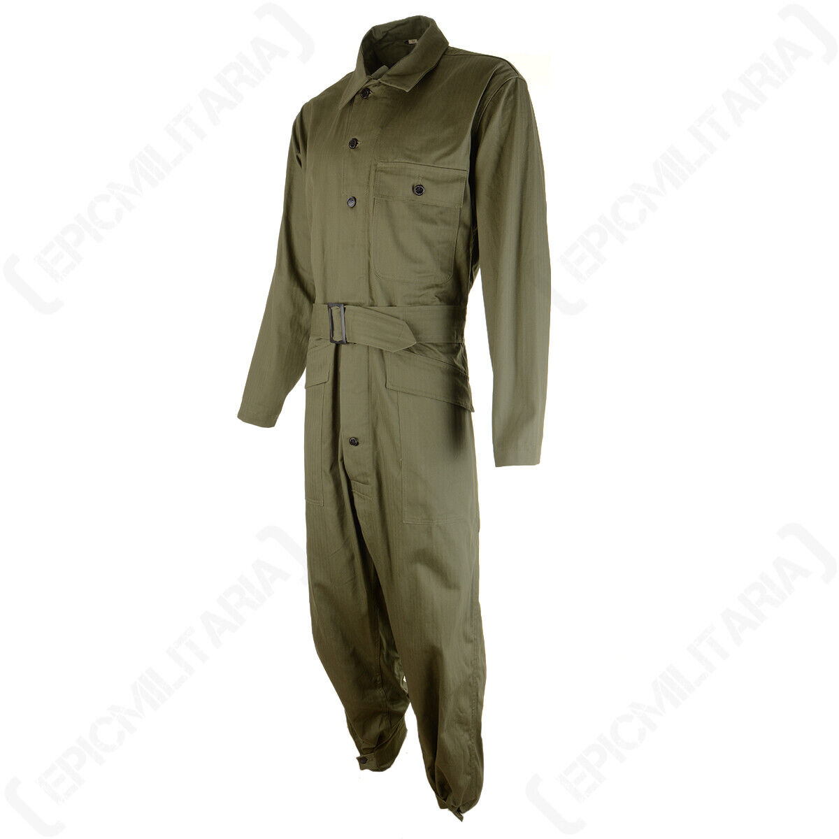 US HBT OD7 Overalls - WW2 American Army Cotton Repro US HBT OD7 Overalls - WW2 American Army Cotton Repro