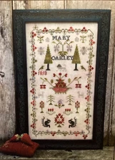 CHART PATTERN Vintage type Child’s Early Cross Stitch Sampler NEW Pineberry Lane