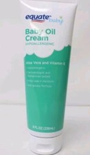 Equate Baby Creamy Oil Aloe Vera  Vitamin E 8oz New Free Shipping
