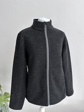 Rohan Hudson Jacket Medium Charcoal Full Zip Up Wool Winter Warm Classic Grey