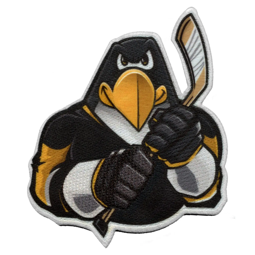 Pittsburgh Pennsylvania Penguin FotoPatch Mascot Parody Embroidered Iron On - Picture 1 of 2