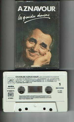 Charles Aznavour K7 Kassette Audio Dolby System Les Grandes Chansons - La Boheme