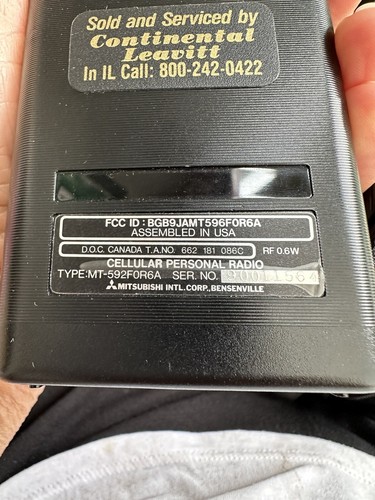Misubishi Vintage cell phone MT-592FOR6A Mint Condition - Picture 5 of 7