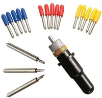 15pcs 30/45/60 Degree Vinyl Cutter Blades Pcut Plotter with Blade Holder