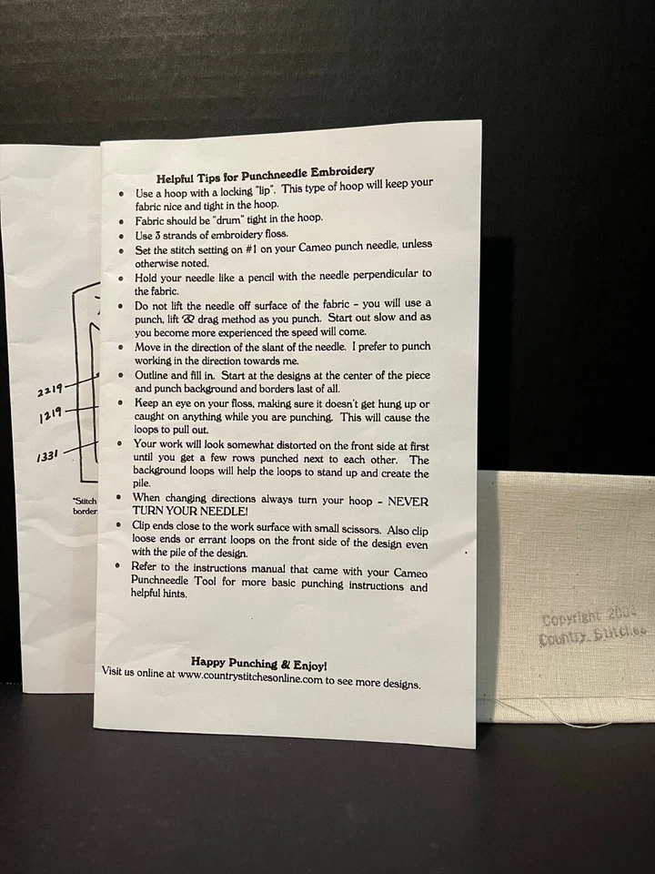 With Thy Needle and Thread / Brenda Gervais Punch Needle - PN147 Mr. Jack - Image 2 of 3