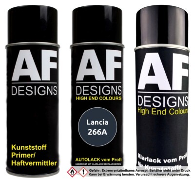 Kunststoff Spraydosen Set für Lancia 266A Blu Nobile Metallic Stoßstange