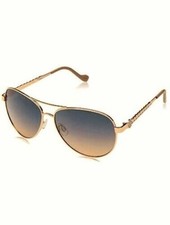 NEW women's JESSICA SIMPSON J5702 aviator gold sunglasses