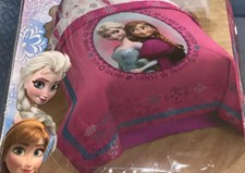 DISNEY FROZEN COMFORTER ELSA/ANNA FRIENDS/FAMILY/LOVE/SISTERS TWIN/FULL SO SOFT 