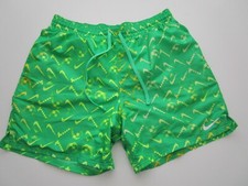 Mens XL Nike DIgi Swoosh Lap Swim Trunks Shorts green