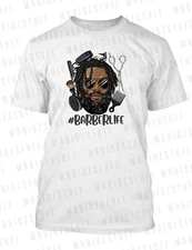 Barber Life Art Tee Shirt Graphic Hip Hop Pro Club / Shaka Sneaker Hair Tee