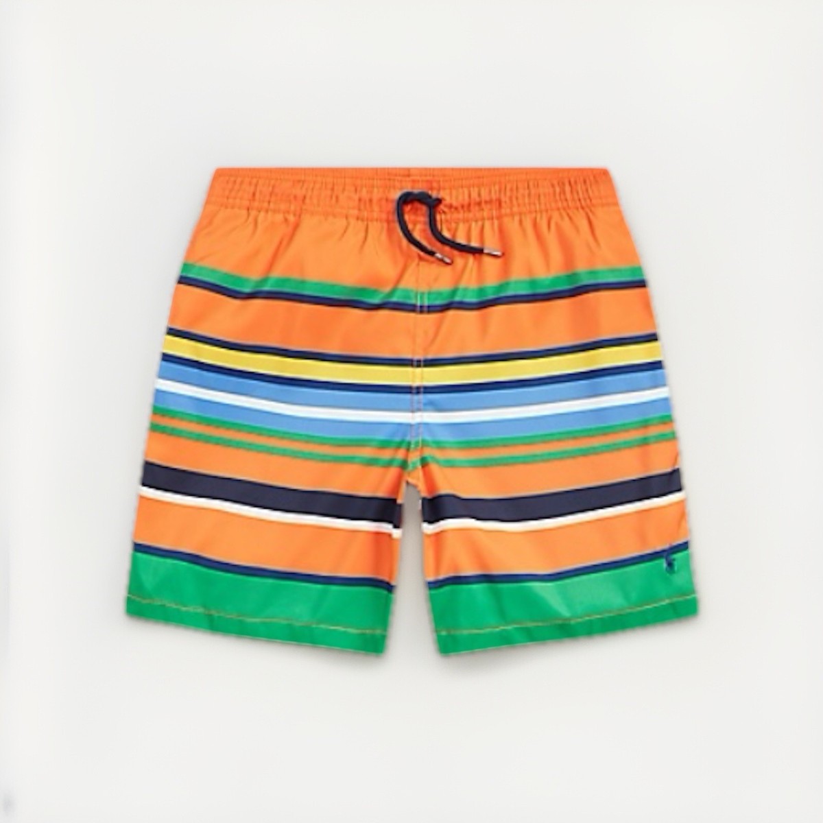POLO RALPH LAUREN TEEN BOYS ORANGE STRIPE SWIM SHORTS SIZE XL(18