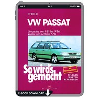 VW Passat 4 Variant Typ 3A 1993-1997 So Wirds Gemacht Reparaturhandbuch PDF