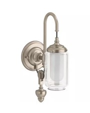KOHLER Artifacts  Single Sconce Light Vintage Nickel 72581-VNT 