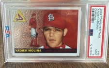 2004 Topps Heritage Chrome Yadier Molina Rookie #THC99 PSA 9 /1955