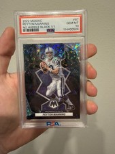 2022 Panini Mosaic No Huddle Peyton Manning 1/1 PSA 10 Gem MT Indianapolis Colts