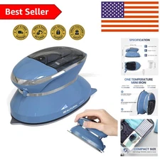 Portable Mini Steam Iron with One Temperature Technology & Detachable Water Tank