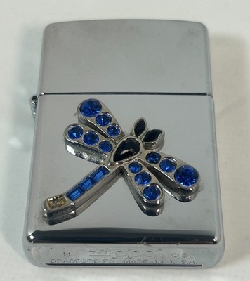 Zippo Firefly Swarovski crystal lighter great condition