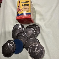 Vintage 1950s Monkey Grip Blue Tube Patch With 15 Patches New