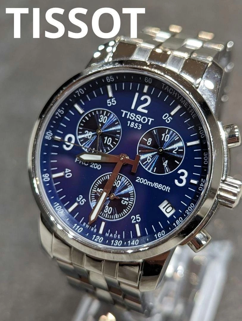 稼働/電池交換済 TISSOT PRC 200 希少3針モデル スイス製 黒 Tissot PRC 200 Black Band Wristwatches for sale | eBay